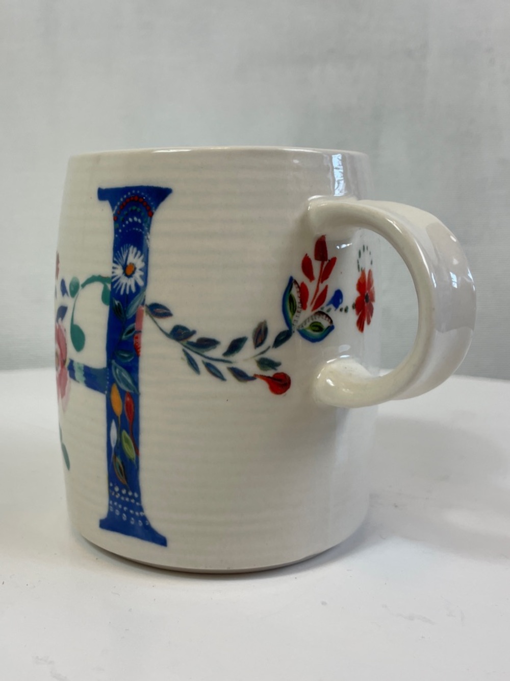 Starla M Halfmann Anthropologie monogram H mug - Picture 5 of 11